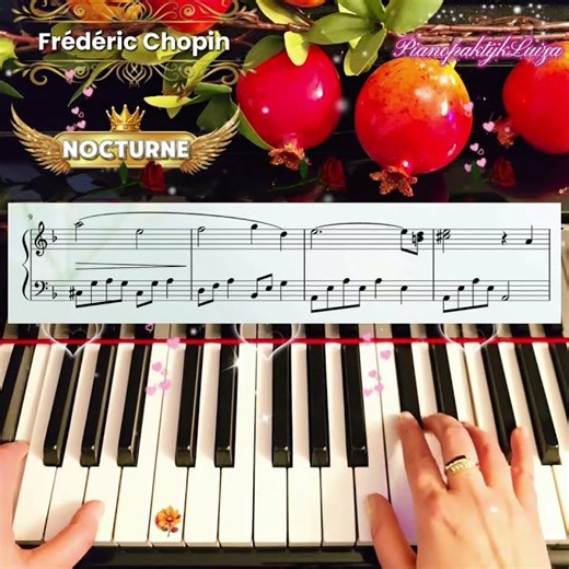 75. Easy piano tutorial. 🫶 Chopin Nocturne 🎶 #Subscribe #share #like