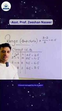 How to make class boundaries in statistics?| Prof. Zeeshan #statistics #teachingstatistics