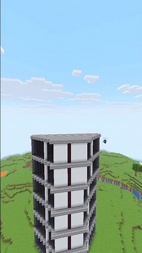6 Floor Modern House in Minecraft 🔥 Tall & Stylish Build #shorts