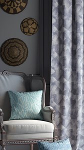 Element is a classically elegant fabric with a sophisticated charm and character! Explore more on nuhomefurnishings.com #NuHome #NuHomeFurnishings #WelcomeHappiness #Happiness #Home #furnishing #interiordesign #interior #homedecor #curtains #Upholstery #Sheers #fabric #fabrics #cushions | NuHome