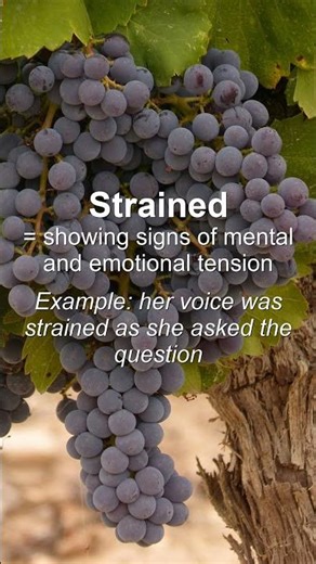 Word of the Day: Strained #Shorts