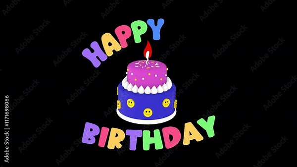The Happy Birthday Icon is a vibrant, celebratory animation designed to bring life to your birthday-themed projects.