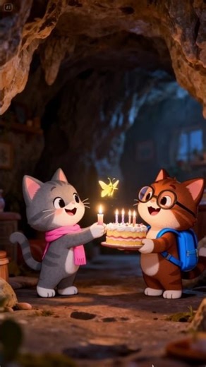 The Kitten Who Stole My Candle #animation #cat #funny #catvideo #shortvideo