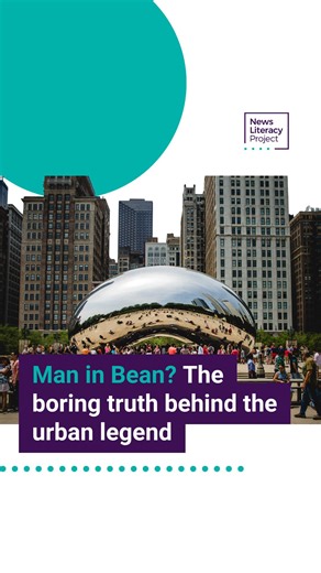 1.6K views · 21 reactions | Of course there isn't a man inside The Bean, but longtime Chicago resident Dan got a nice trip downtown out of it #Chicago #TheBean #CommonSense #MediaLiteracy | The News Literacy Project | Facebook