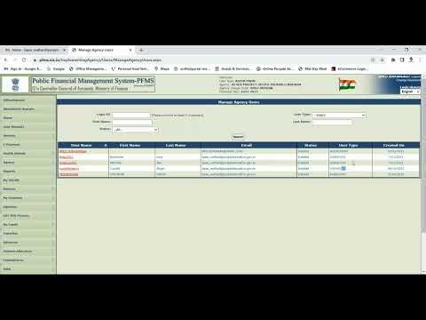 How to Create User in PFMS