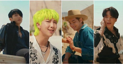 BTS Jungkook's 'emo goth' look, Vmin and lime haired RM stun ARMY in 'Permission to Dance'