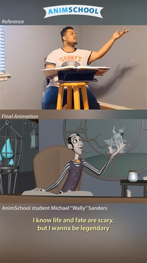 I Wanna Be Legendary 🐉⚡ Check out this awesome reference and animated shot by AnimSchool graduate Michael “Wally” Sanders - find out more at AnimSchool.edu and start your 3D animation journey today! 🎬✨ Audio source: Epic: The Musical - “Legendary” (2024) #EpicTheMusical #Legendary #CharacterAnimation #AnimationBehindTheScenes #3DAnimation #AnimSchool | AnimSchool