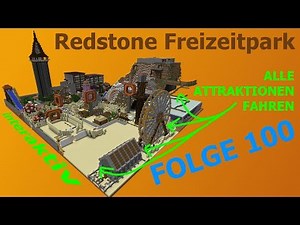 Redstone Freizeitpark - Episode 💯 - 🕹📺 ALLES INTERAKTIV FAHREN IM VIDEO 🕹📺