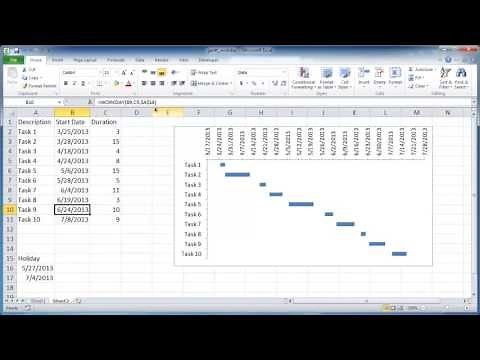 Create a Gantt Chart with Workdays Only