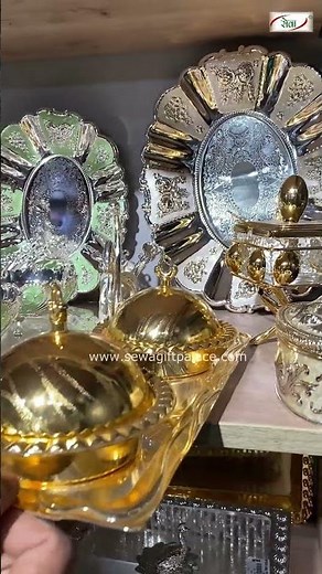 Premium Silver Plated Dinner Set | Gold & Crystal Serving Collection | Best Crockery Design 2026