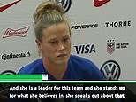 Alyssa Naeher supports Megan Rapinoe in her fight with Trump