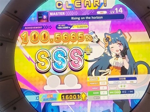 [w6确认]Rising on the horizon 左右反转 100.5665％ SSS  “我已通过最终的证明 现在我需要在地平线上升起”