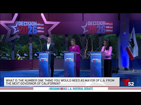 Full NBC4 broadcast: Karen Bass, Spencer Pratt, Nithya Raman debate for LA mayor