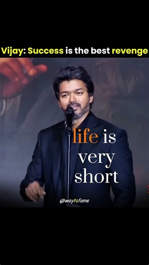 Thalapathy Mindset 🔥, Life is to Short | #successmindset #motivation #thalapathyvijay