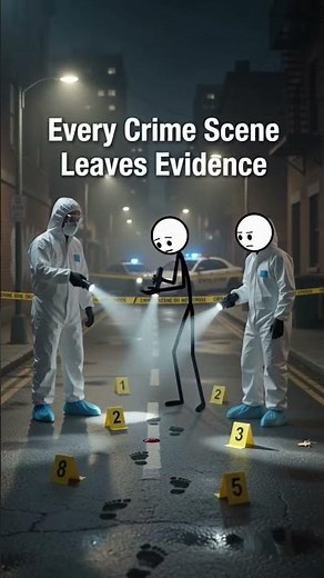 The Silent Crime Scene | How Forensic Science Solves Crimes #stickman
