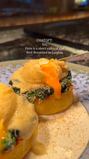 Please Generate a Short Video of the Best Breakfast in London It got most of the details right, Although in real life you can actually taste it for yourself -Here it is 📍 Payvllon London, Park Lane See you soon x Sian x . . . . . . #breakfast #breakfastlondon #londonfood #foodlover #breakfast #brunch #breakfastlondon #eggsbenedict #eggsroyale #eggsflorentine | Sianalmond.cooks