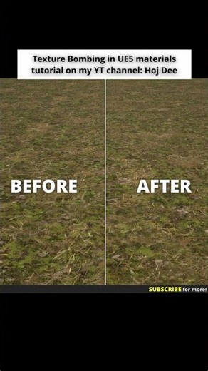 Remove texture repetition with texture bombing in Unreal Engine materials #ue5 #gamedev