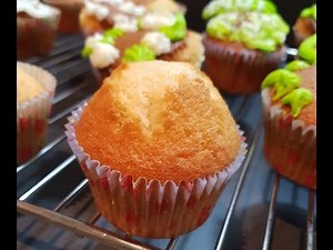 CUPCAKES RECIPE | tutorial of how to make super easy basic cupcakes at home|