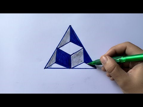 🤯 IMPOSSIBLE 3D Cube Trick! Easy Optical Illusion Art on Paper Step by Step