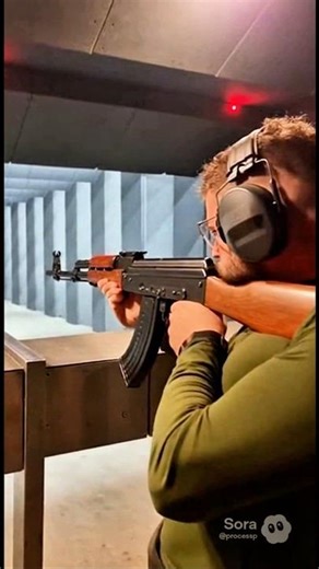 AK-47 Automatic Firing Test | Controlled Military Test Lab #ak47shorts #shortguns #ai #shorts