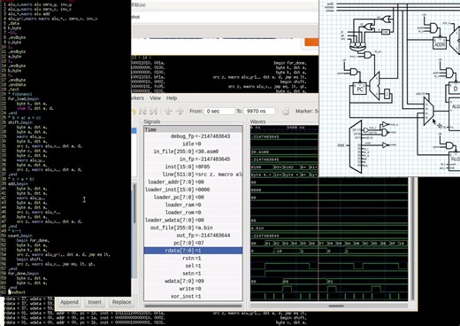 [娱乐向] verilog实现8bit单周期cpu跑fibonacci