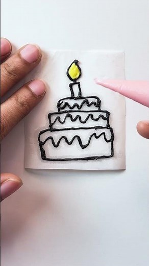 🍰 How to Make a Doodle Cake🎂 | Fun Cake Art for Beginners🎨||తెలుగు