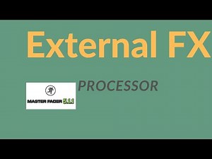 How to hook up an **EXTERNAL** FX Processor to your Mackie DL Mixer