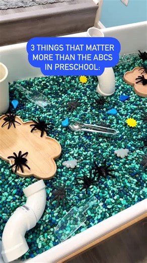 3 Things that Matter More than ABCs in Preschool: ❤️ Secure relationships ❤️ Rich play experiences ❤️ Language-filled environments Yes, learning letters is important — and it absolutely will happen in a high-quality preschool classroom. But we can’t rush past the foundational pieces that make learning possible in the first place. What does that foundation look like? 👫 Secure relationships: Children need to feel safe, loved, and connected before they can take risks and grow. It starts with respo