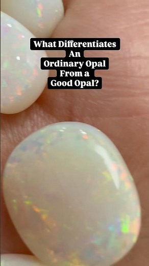 What Makes a Good Opal? Australian White Opal Quality Guide Astrology Jyotish Fire Firing Double