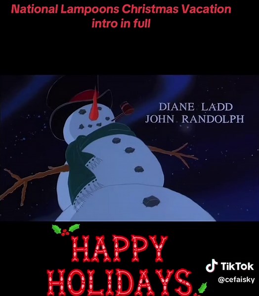 National Lampoon's Christmas Vacation Cartoon Intro