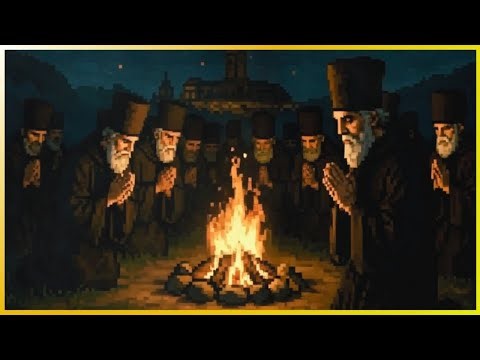 2 Hours Pixel Art Christian Monk Chants for Relaxing and Sleep