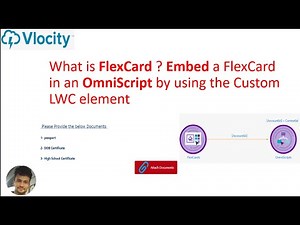 What is FlexCard ? How to Embed a FlexCard in an OmniScript by using the Custom LWC element?
