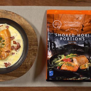 36K views · 129 reactions | Cooking with smoked seafood has never been easier... or more delicious! Our Smoked Hoki Fillets are now available from your local Woolworths. | Ocean Chef | Facebook