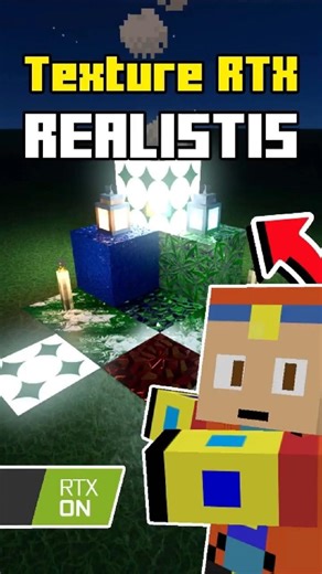 TEXTURE RTX Ini Bikin MINECRAFT JADI REALISTIS #minecraft#fypage#shaderrtx#shadersminecraft