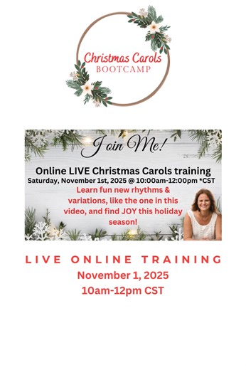 This Live Online Christmas Carols Bootcamp training is going to be so much fun! Don't miss out! Purchase the Christmas Carols Bootcamp and pick a date that works best for you: https://www.simplifiedpiano.com/carols Or join with unlimited access to every chord sheet/tutorial, all courses, exclusive monthly lessons, LIVE trainings, & more! Start your 7 day free trial here: https://www.simplifiedpiano.com/plus | Simplified Piano