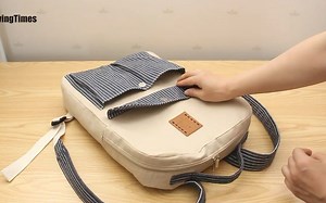 DIY 15″ LAPTOP BACKPACK _ Slim BackPack Sewing Tutorial _ Laptop Bag Making [sew