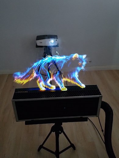 Hologram Art: Stunning AI Projections on Fog