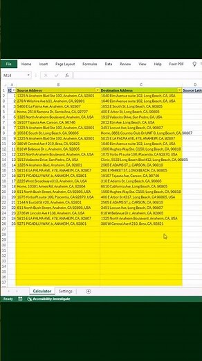 Calculate Azimuth for List of Addresses #azimuth #googlemapsapi