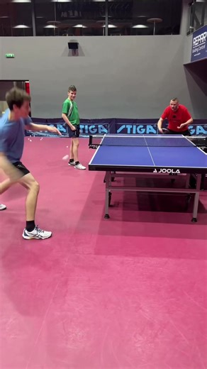 Table tennis drill： Topspin & quick block against underspin serve. #Blocking #TableTennis #Topspin | PingBross