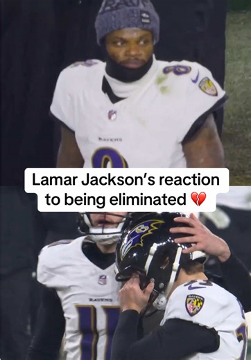 I feel so bad for him 😭 #lamarjackson #sad #ravens #heartbroken #fieldgoal (via NFL)