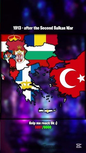 Evolution of Balkans 1912-1918 #history #europe #country #war #map