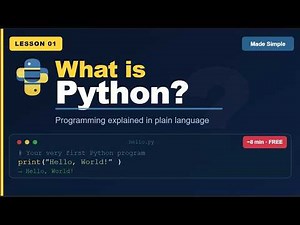 What is Python? – The Easiest Explanation for Beginners | Made Simple #python #easycoding #easy