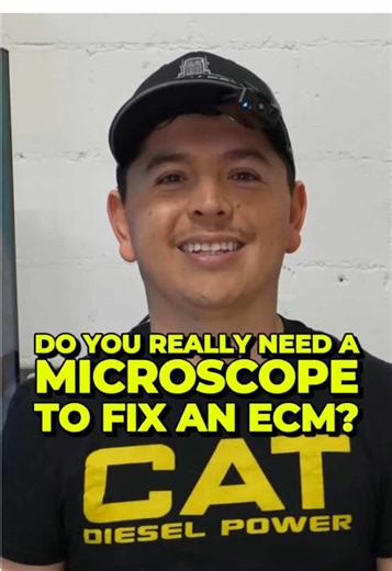 🔬⚙️ Do you really need a microscope to fix an ECM? Short answer: YES. Here’s why 👇 With a microscope, you can clearly see board damage you’d never catch with the naked eye: ❌ Carbon from shorts ❌ Corroded copper ❌ Cracks between board layers ❌ Chemical damage inside the PCB Technically, this kind of ECM could be rebuilt layer by layer… but on a semi-truck ECM, we don’t risk it. We don’t want a truck breaking down on the side of the road 🚛⚠️ That’s why tools like a microscope are essential for