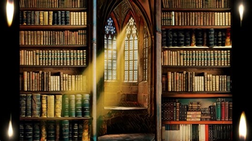 Books, Library, Light. Free Stock Video
