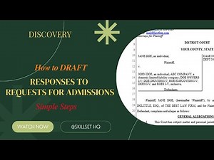 📄 1. Easy Steps to Drafting Responses to Requests for Admissions