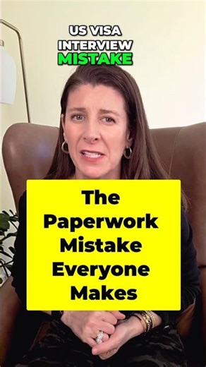 U.S. Visa Interview Mistake #3: Disorganized Paperwork #visainterviewtips