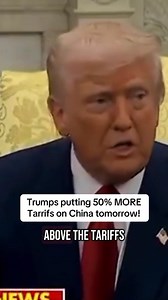 312K views · 4.4K reactions | Trump is adding an additional 50% tariff on China for adding 34% tariff on America!! | Leon Caviness | Facebook