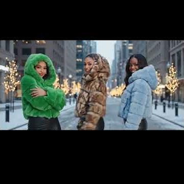 Women’s Luxury Crop Fur Hoodie Coat | Warm Winter Party Outerwear