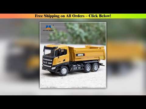 1:50 Huina Toy Alloy Car Model Simulation Crane Loader Dumper Truck Engineering Vehicle tractor