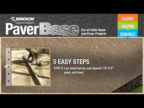 How to build your patio with Brock PaverBase
